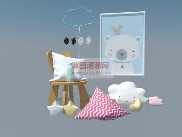 儿童装饰品：SU模型