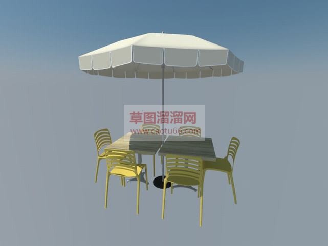 遮阳伞太阳伞SU模型