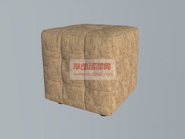 软包方凳免费SU模型