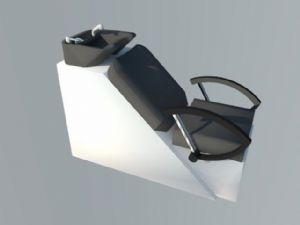 简单的洗头椅SU模型 免费sketchup模型下载