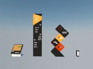 商业指示牌标识牌SU模型