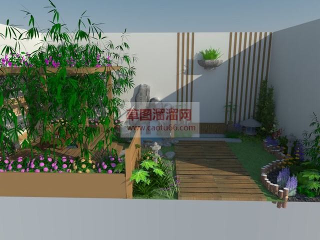 庭院景观SU模型