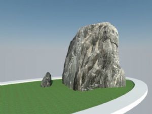 假山置石SU模型
