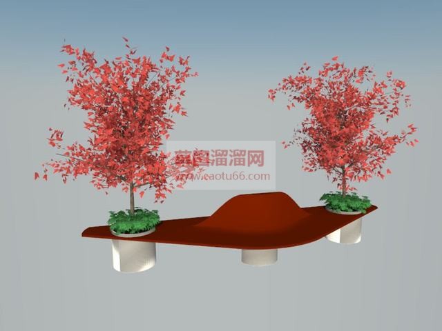 景观长椅长凳景观座椅SU模型