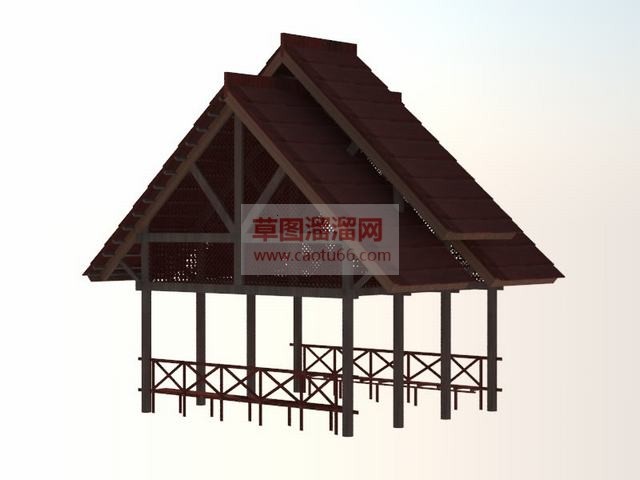 亭子SU模型
