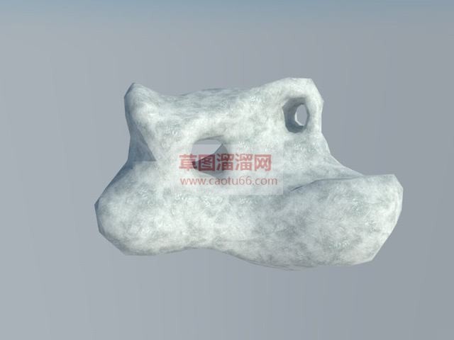 奇石置石石头SU模型