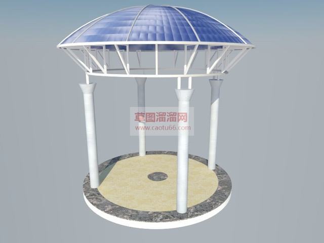 亭子阳光亭SU模型