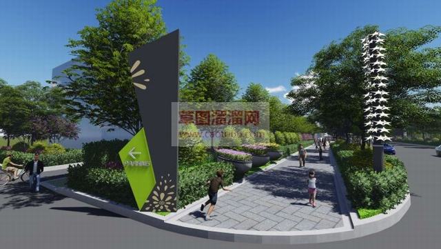 街道景观SU模型