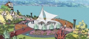 海盗船滨湖公园SU模型
