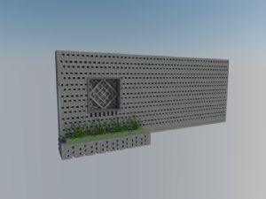 新中式景墙雕塑SU模型