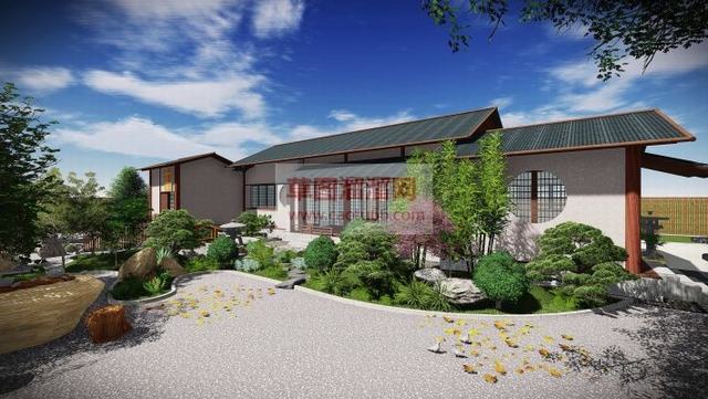 日式庭院花园SU模型