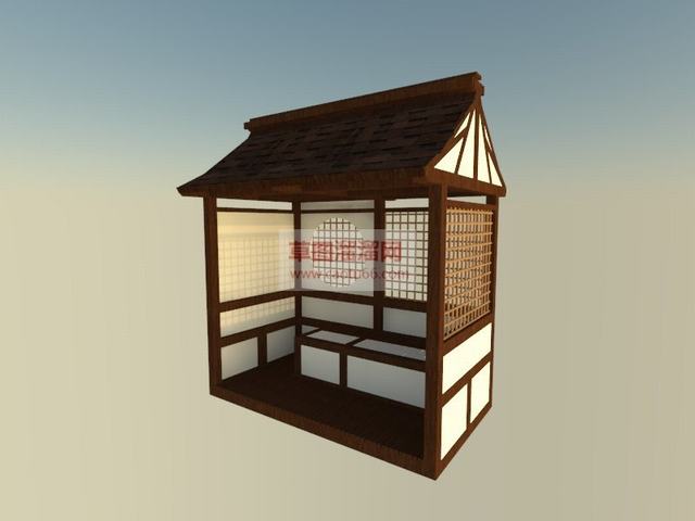 日式小屋SU模型