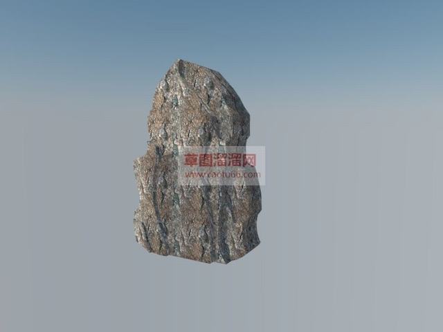 假山置石SU模型