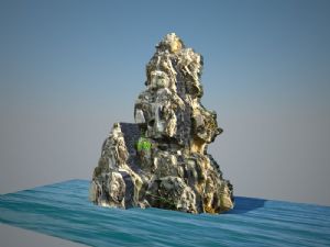 假山岩石置石SU模型