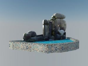 假山水景假山SU模型