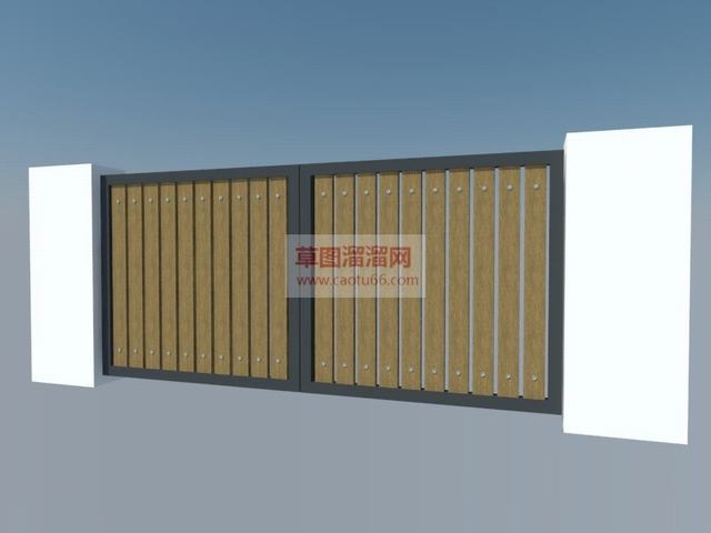 围墙SU模型