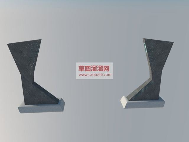 景观石石头雕塑艺术品SU模型