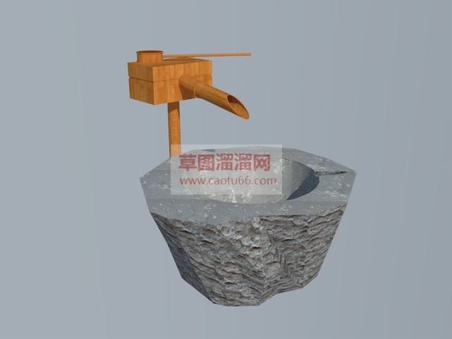 新中式庭院小SU模型
