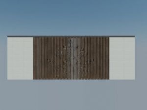 孔雀镂空墙景SU模型