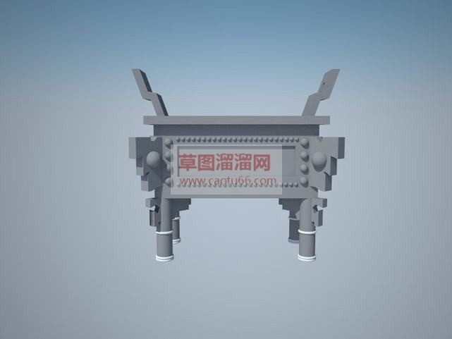 中式香炉下载SU模型