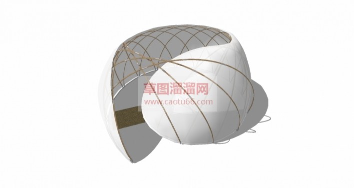 竹文化+竹拉SU模型