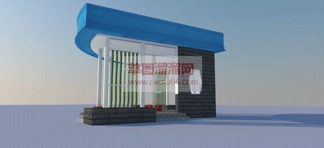 中式亭子+半SU模型
