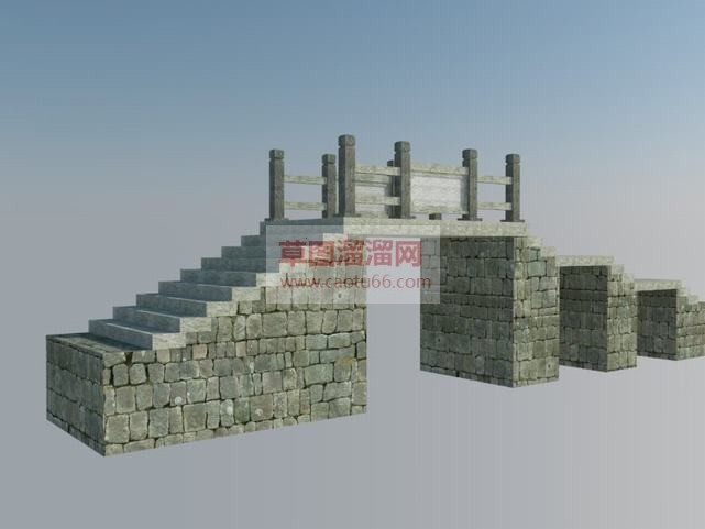 景观石桥免费SU模型