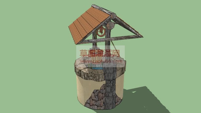 一口水井免费SU模型