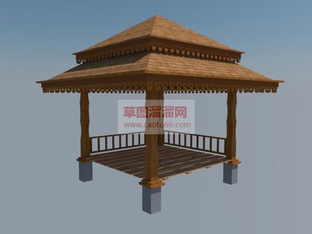 泰式亭子免费SU模型