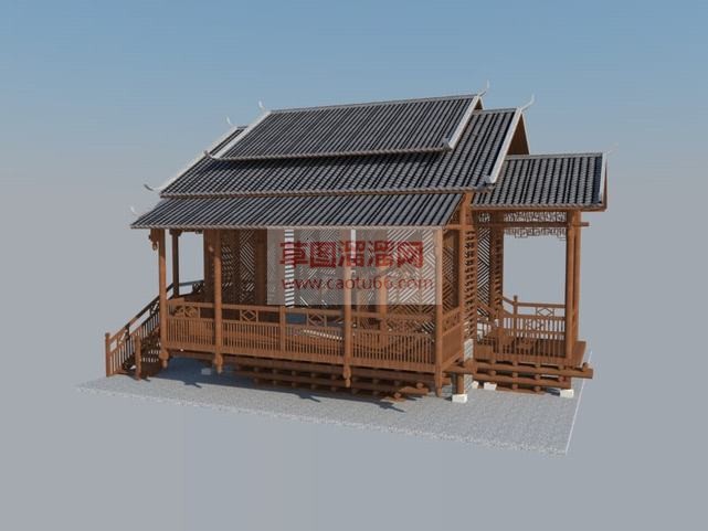 亭子SU模型