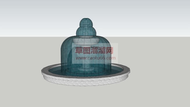 喷泉草图免费SU模型