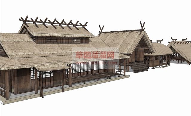 景观木屋乡村SU模型