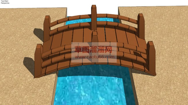 小木桥景观SU模型
