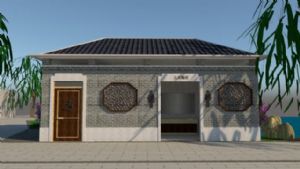 中式公共厕所SU模型 免费sketchup模型下载