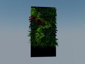 绿植墙植物背SU模型 免费sketchup模型下载