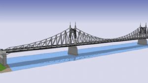 跨海大桥梁网SU模型 免费sketchup模型下载