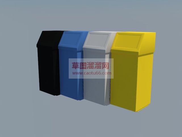 环保垃圾箱垃SU模型