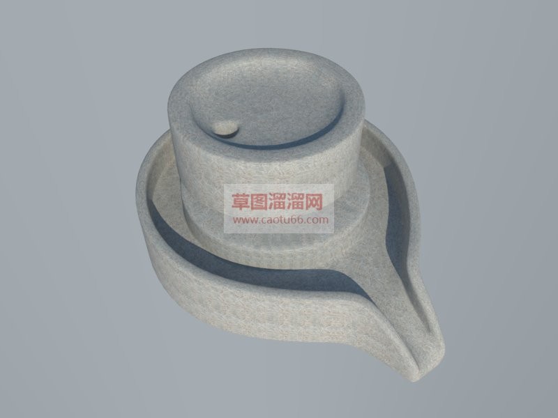 石磨农村小品SU模型