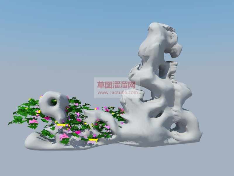 太湖石珊瑚石SU模型