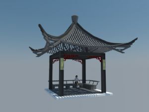 亭子SU模型