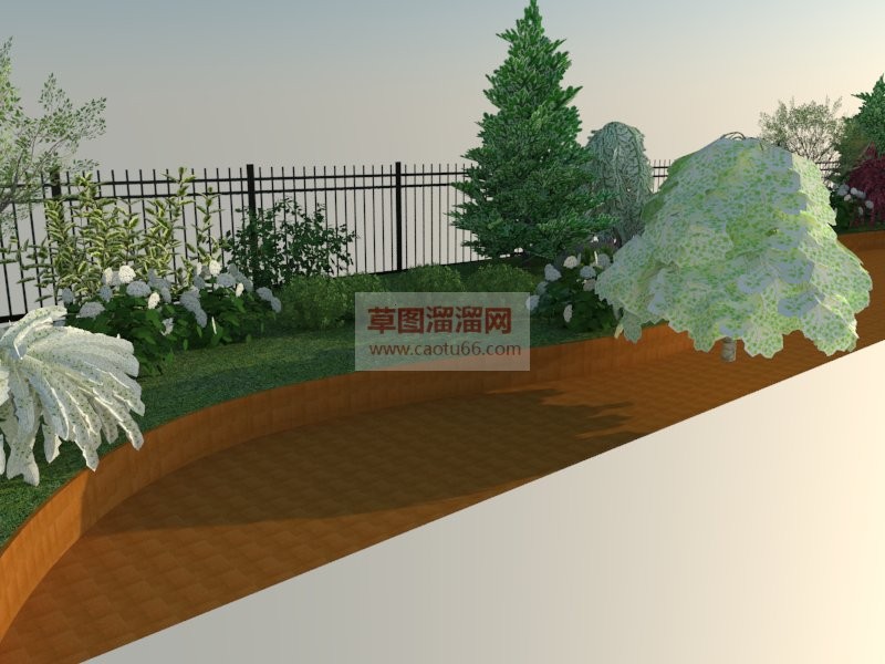 花坛花圃SU模型