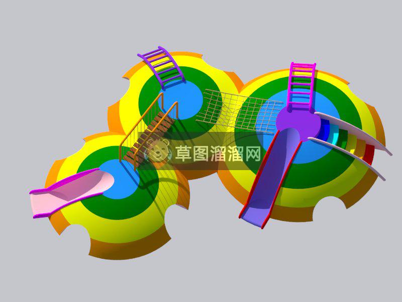 儿童活动区儿童游乐SU模型