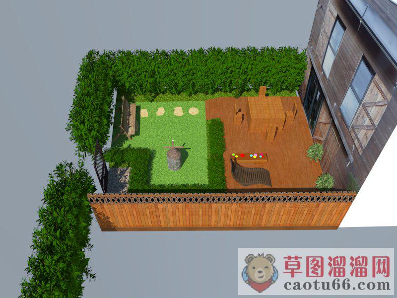 入户花园SU模型