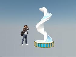 3D照相摄影人物SU模型