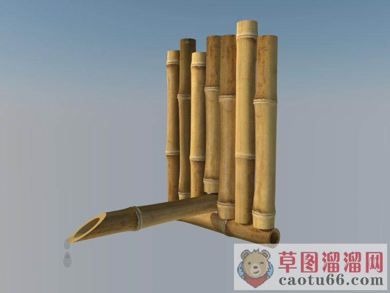 景观小品竹子竹制品SU模型