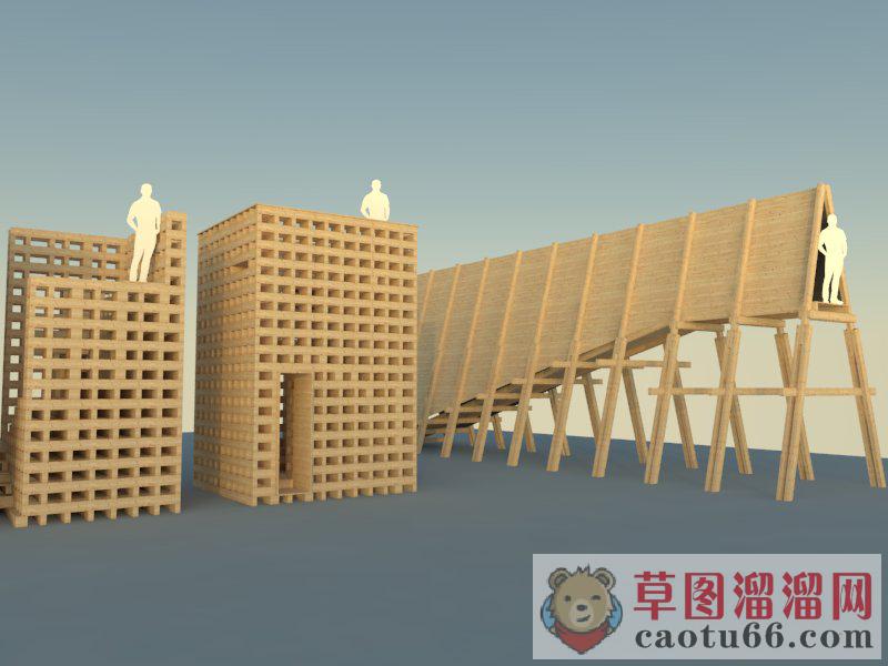 农场微景观小品SU模型