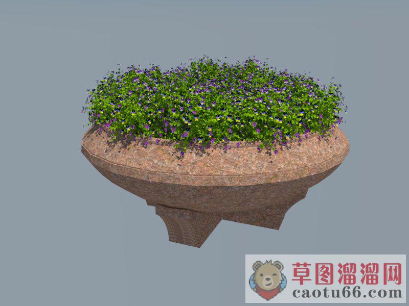 欧式花钵景观小品SU模型