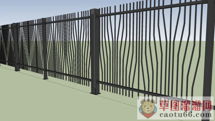 栏杆围栏护栏SU模型