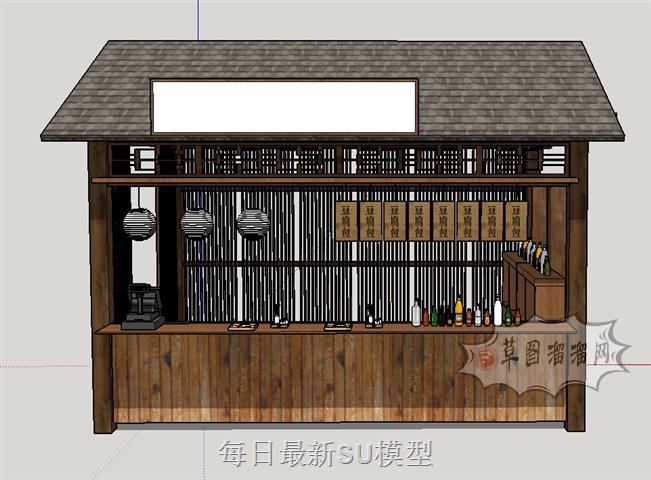 中式景区售卖SU模型