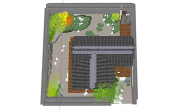 日式庭院景观SU模型